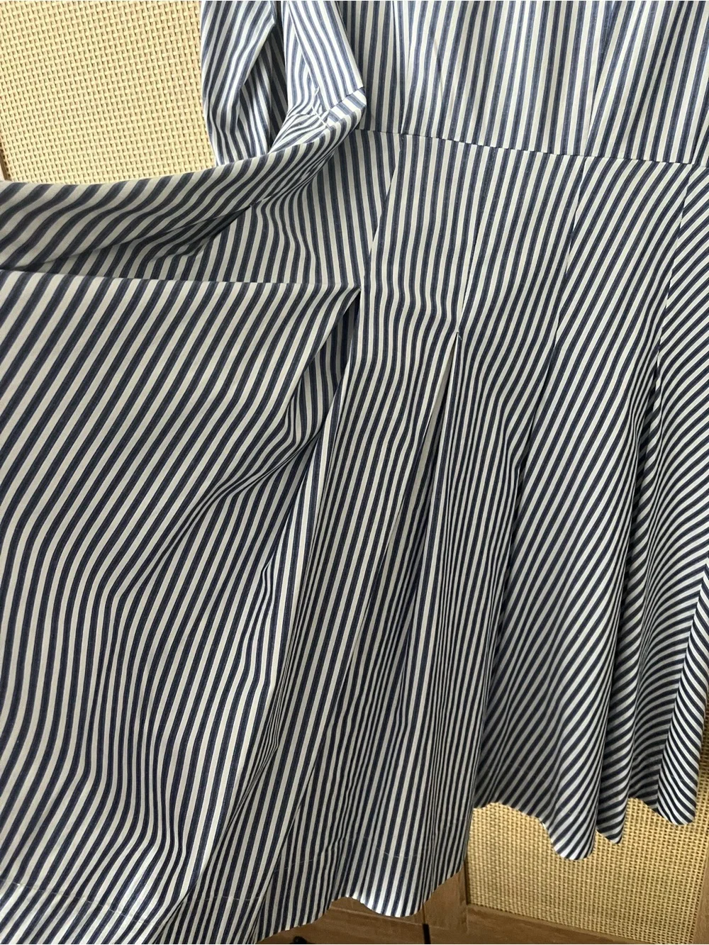Michael Kors Navy and White Striped Shirt-Dress